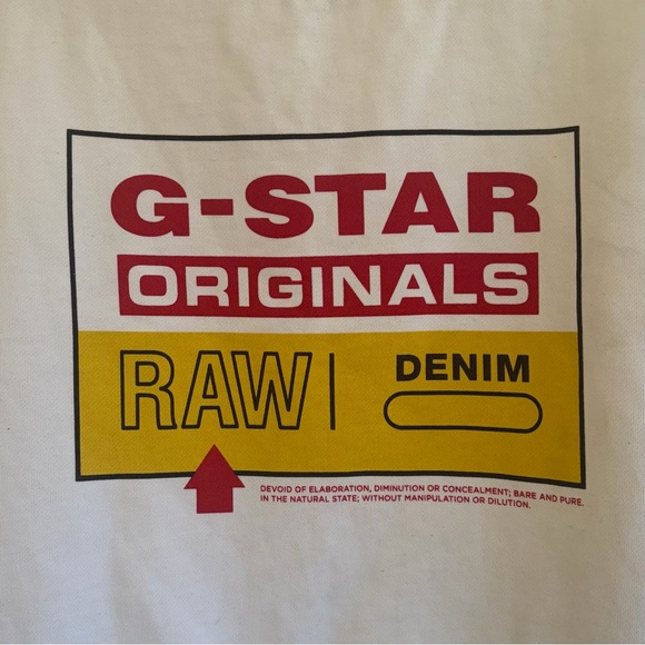 G-Star Raw Cropped Graphic Sweatshirt in White, SZ S LIKE NEW - Picture 8 of 12
